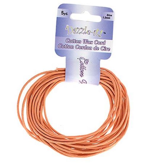 Picture of 1.5mm Waxed Orange Cotton 5 yards