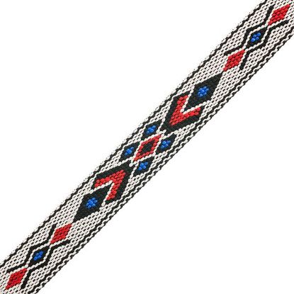 Picture of 3/4" Blue and White Woven Braid - 5 feet