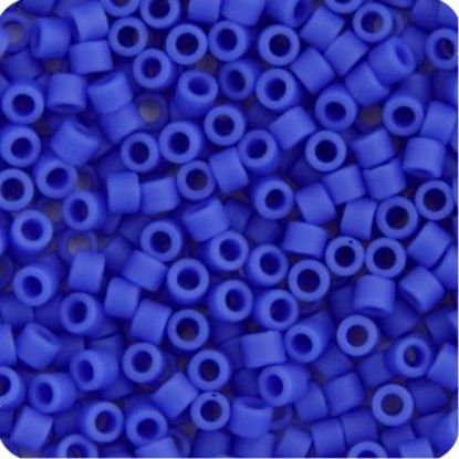Picture of Miyuki Delica Size 11 Seed Beads, Blue Cyan Opaque Matte