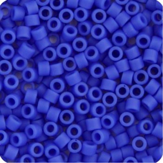 Picture of Miyuki Delica Size 11 Seed Beads, Blue Cyan Opaque Matte