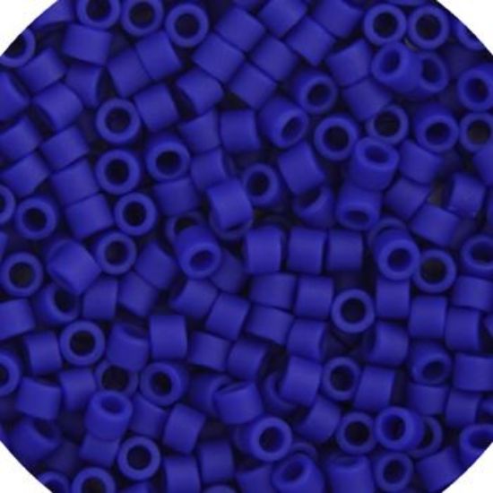 Picture of Miyuki Delica Size 11 Seed Beads, Cobalt Blue Matte