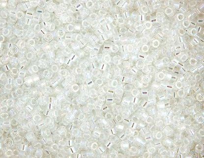 Picture of Miyuki Delica Size 11 Seed Beads, Crystal Aurora Borealis