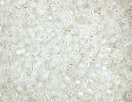 Picture of Miyuki Delica Size 11 Seed Beads, Crystal Aurora Borealis