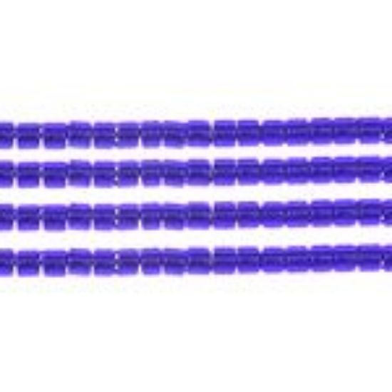 Picture of Miyuki Delica Size 11 Seed Beads, Dark Violet Silver Lined - Dyed