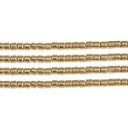 Picture of Miyuki Delica Size 11 Seed Beads, Aurora Borealis 24k Gold Plated