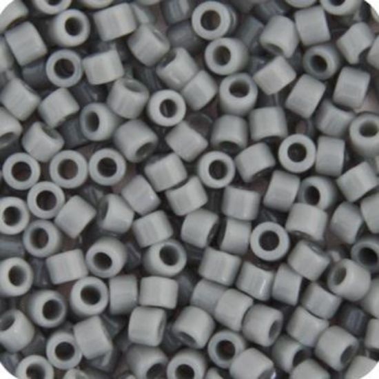 Picture of Miyuki Delica Size 11 Seed Beads, Grey Opaque