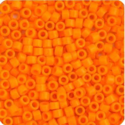 Picture of Miyuki Delica Size 11 Seed Beads, Orange Mandarin Opaque