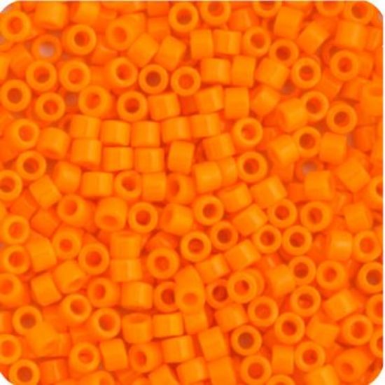 Picture of Miyuki Delica Size 11 Seed Beads, Orange Mandarin Opaque