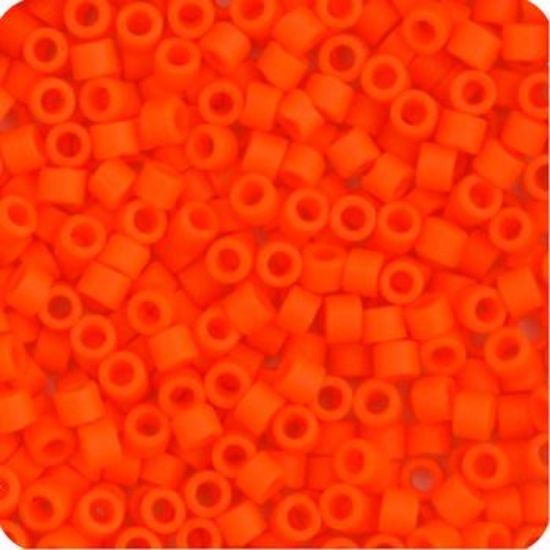 Picture of Miyuki Delica Size 11 Seed Beads, Orange Opaque