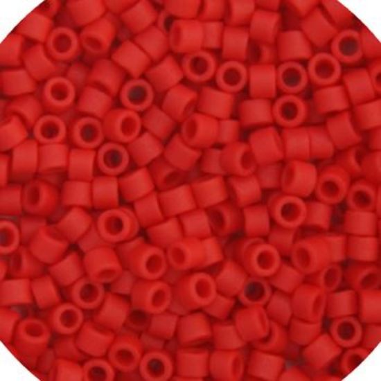Picture of Miyuki Delica Size 11 Seed Beads, Red Matte