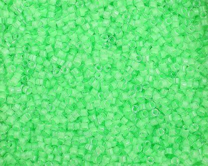 Picture of Miyuki Delica Size 11 Seed Beads, Light Green Luminous Neon