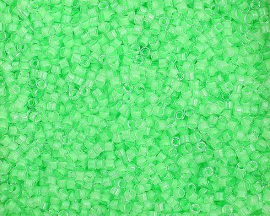 Picture of Miyuki Delica Size 11 Seed Beads, Light Green Luminous Neon