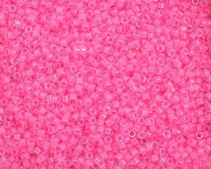 Picture of Miyuki Delica Size 11 Seed Beads, Light Pink Luminous Neon