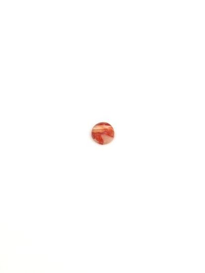 Picture of Orange Spiny Oyster Compressed Round Cabachon, No Back 5mm