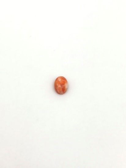 Picture of Orange Spiny Oyster Compressed Oval Cabachon, No Back 5x7mm