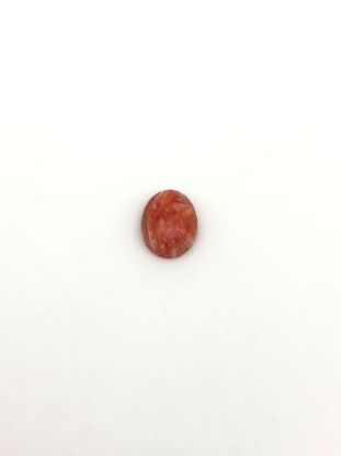 Picture of Orange Spiny Oyster Compressed Oval Cabachon, No Back 8x10mm