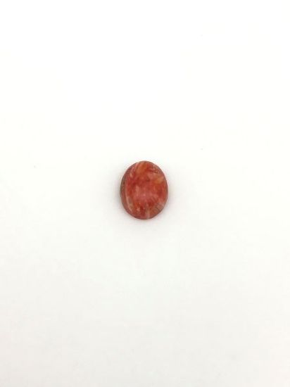 Picture of Orange Spiny Oyster Compressed Oval Cabachon, No Back 8x10mm