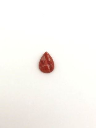 Picture of Orange Stabilized Compressed Spiny Oyster Cabachon 7x10mm Pear, No Back