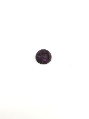 Picture of Purple Stabilized Compressed Spiny Oyster Cabachon 8mm Round, No Back