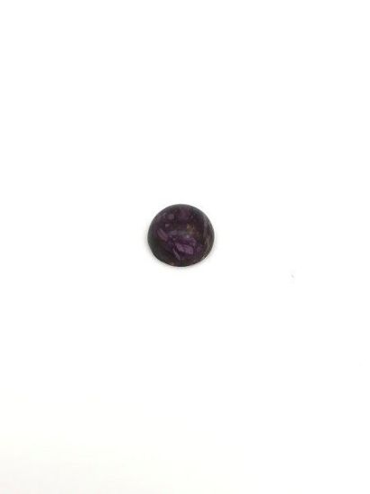 Picture of Purple Stabilized Compressed Spiny Oyster Cabachon 8mm Round, No Back