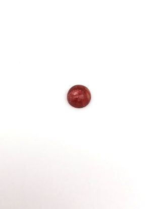 Picture of Red Stabilized Compressed Spiny Oyster Cabachon 6mm Round, No Back