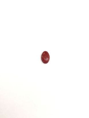 Picture of Red Stabilized Compressed Spiny Oyster Cabachon 4x6mm Oval, No Back