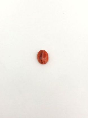 Picture of Orange Spiny Oyster Compressed Oval Cabachon, No Back 6x8mm