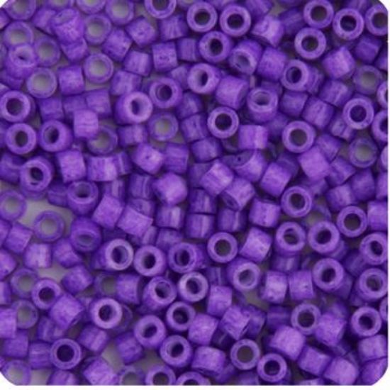 Picture of Miyuki Delica Size 11 Seed Beads, Opaque Violet - Dyed
