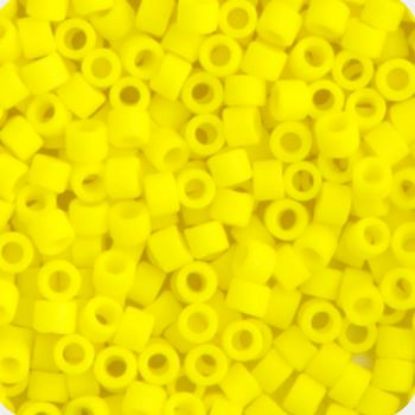 Picture of Miyuki Delica Size 11 Seed Beads, Opaque Yellow