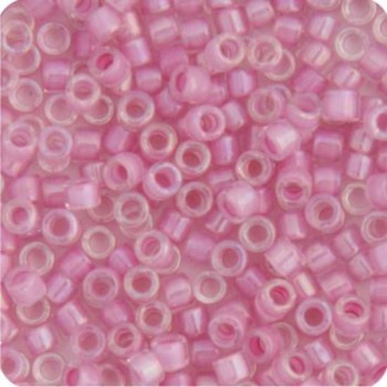 Picture of Miyuki Delica Size 11 Seed Beads, Pale Lilac Aurora Borealis - Dyed