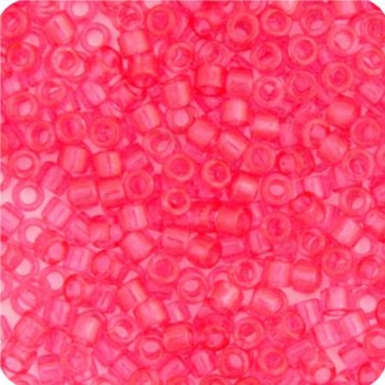 Picture of Miyuki Delica Size 11 Seed Beads, Pink Bubblegum Transparent - Dyed