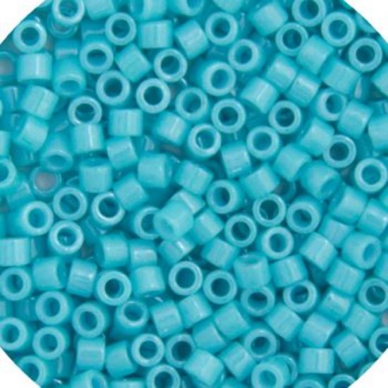 Picture of Miyuki Delica Size 11 Seed Beads, Turquoise Green - Dyed