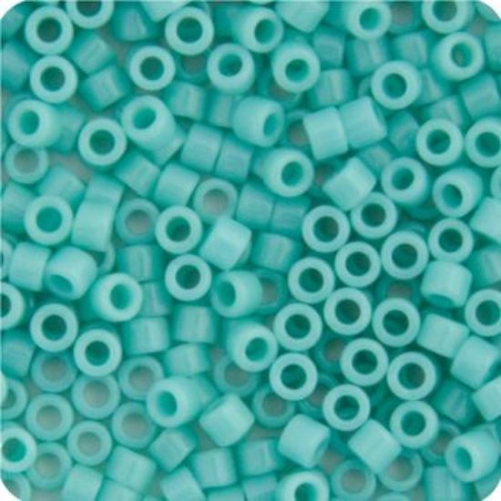 Picture of Miyuki Delica Size 11 Seed Beads, Opaque Turquoise Sea Opal