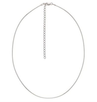 Picture of Sterling Silver Omega Chain 14 Inch with 3 inch extn. x 1mm