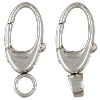 Picture of Sterling Silver Oval Swivel Clasp 7mm x 15.5mm