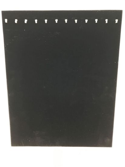 Picture of Black Velvet Chain Pad Display with Easel, 12 Hooks, 12" W x 15" H, Sold individually, Imported