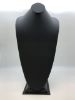 Picture of Black Faux Leather Silhouette Style Necklace Display,  11" L x 8-7/8" W x 22" H, Sold individually, Imported