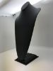 Picture of Black Faux Leather Silhouette Style Necklace Display,  11" L x 8-7/8" W x 22" H, Sold individually, Imported