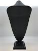 Picture of Black Faux Leather Silhouette Style Necklace Display,  11" L x 8-7/8" W x 22" H, Sold individually, Imported