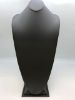 Picture of Steel Grey Faux Leather Silhouette Style Necklace Display, 11" L x 8-7/8" W x 22" H, Sold individually, Imported
