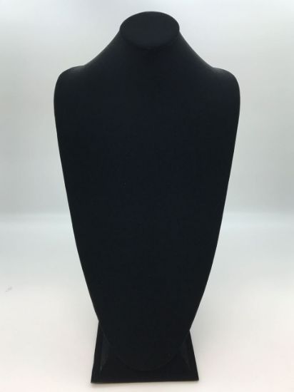 Picture of Black Velvet Silhouette Style Necklace Display,  11" L x 8-7/8" W x 22" H, Sold individually, Imported