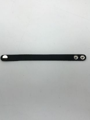 Picture of Black 15mm Cuff with 2 snaps, 8"