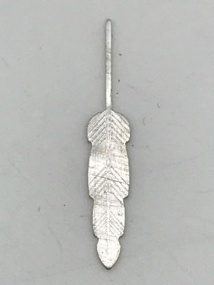 Picture of Sterling Silver Straight Die Struck Feather Medium