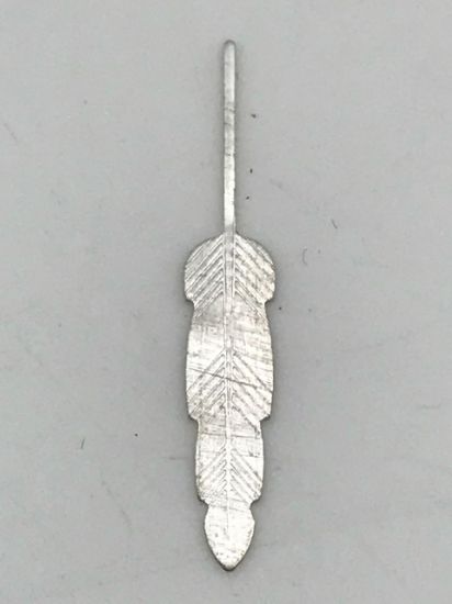 Picture of Sterling Silver Straight Die Struck Feather Medium