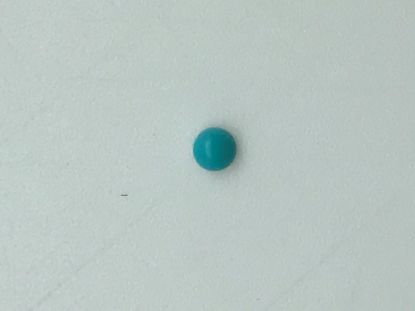 Picture of Block/Imitation Turquoise Round Green Cab 6mm