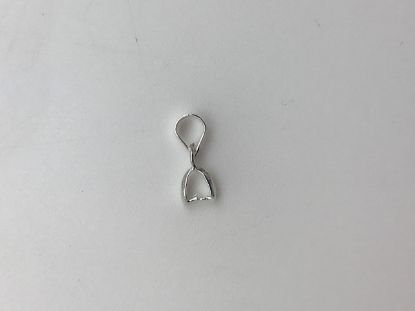 Picture of Silver Plated Pinch Bail 3x13mm<br />10 Bail