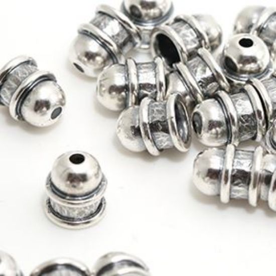 Picture of Sterling Silver Plain End Cap 12mm 7.5mm Inside Diameter