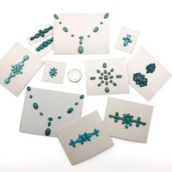 Picture of Assorted Turquoise Sets by the Card