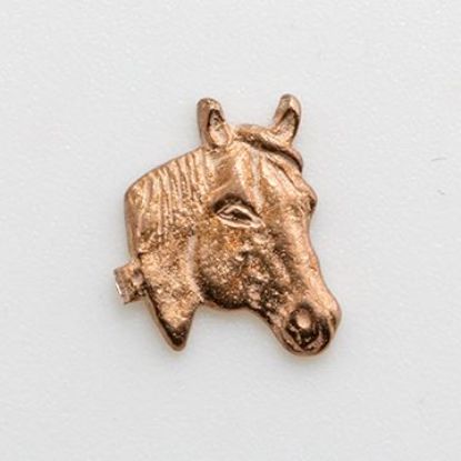 Picture of Red Bronze Horse Head Rodeo Cast, 12x19mm