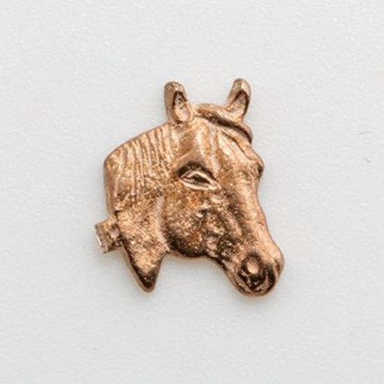 Picture of Red Bronze Horse Head Rodeo Cast, 12x19mm
